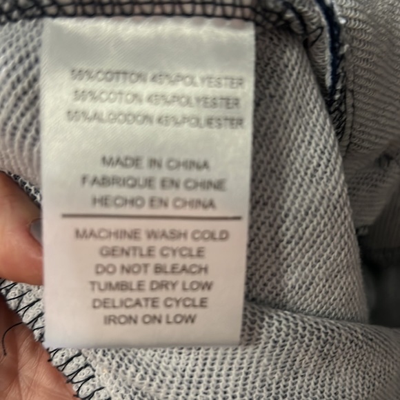 3/$15 SALE Hollywood Mens Blue/White Drawstring Sweat Shorts - Picture 5 of 5